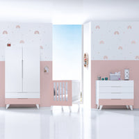Armario infantil (2 puertas/2 cajones) estilo nórdico · Style