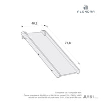Tobogán para camas, cunas y cuna convertible K460 · Park JU151