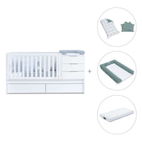 Cuna convertible 70x140 cm blanca · Sero More K546-M7700