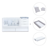 Cuna convertible 70x140 cm blanca · Sero More K546-M7700