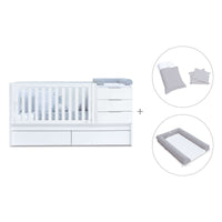Cuna convertible 70x140 cm blanca · Sero More K546-M7700