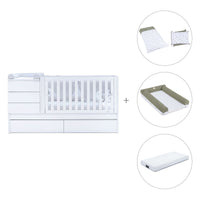 Cuna convertible 70x140 cm blanca · Sero Kubo K551-M7700
