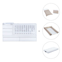 Cuna convertible 70x140 cm blanca · Sero Kubo K551-M7700