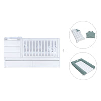 Cuna convertible 70x140 cm blanca · Sero Kubo K551-M7700