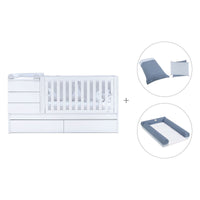 Cuna convertible 70x140 cm blanca · Sero Kubo K551-M7700