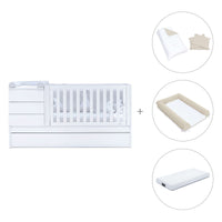 Cuna convertible 70x140 cm blanca · Sero Kubo K551-M7700