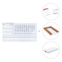 Cuna convertible 70x140 cm blanca · Sero Kubo K551-M7700
