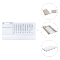 Cuna convertible 70x140 cm blanca · Sero Kubo K551-M7700