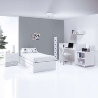 Cuna convertible 70x140 cm en blanco/gris · Sero Bubble K554-M7778