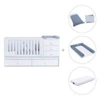 Cuna convertible 70x140 cm en blanco · Sero Bubble K554-M7700