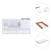 Cuna convertible 70x140 cm en blanco · Sero Bubble K554-M7700
