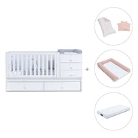 Cuna convertible 70x140 cm en blanco · Sero Bubble K554-M7700