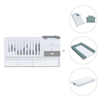 Cuna convertible 70x140 cm blanca/antracita · Sero Bubble Antracita K554-M7758