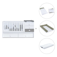 Cuna convertible 70x140 cm blanca/antracita · Sero Bubble Antracita K554-M7758
