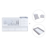 Cuna convertible 70x140 cm en blanco · Sero Bubble K554-M7700
