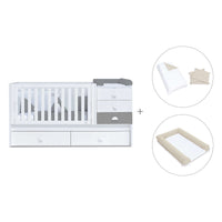 Cuna convertible 70x140 cm blanca/antracita · Sero Bubble Antracita K554-M7758