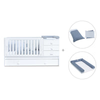 Cuna convertible 70x140 cm en blanco · Sero Bubble K554-M7700