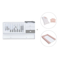 Cuna convertible 70x140 cm blanca/antracita · Sero Bubble Antracita K554-M7758