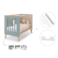 Cuna para colecho 60x120 cm (4en1) madera/eucalipto · Nexor Due Eucalyptus C187RD-M5795