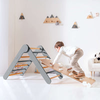 Tabla-rampa de escalada Pikler madera/blanco · Steps NS152-M9777