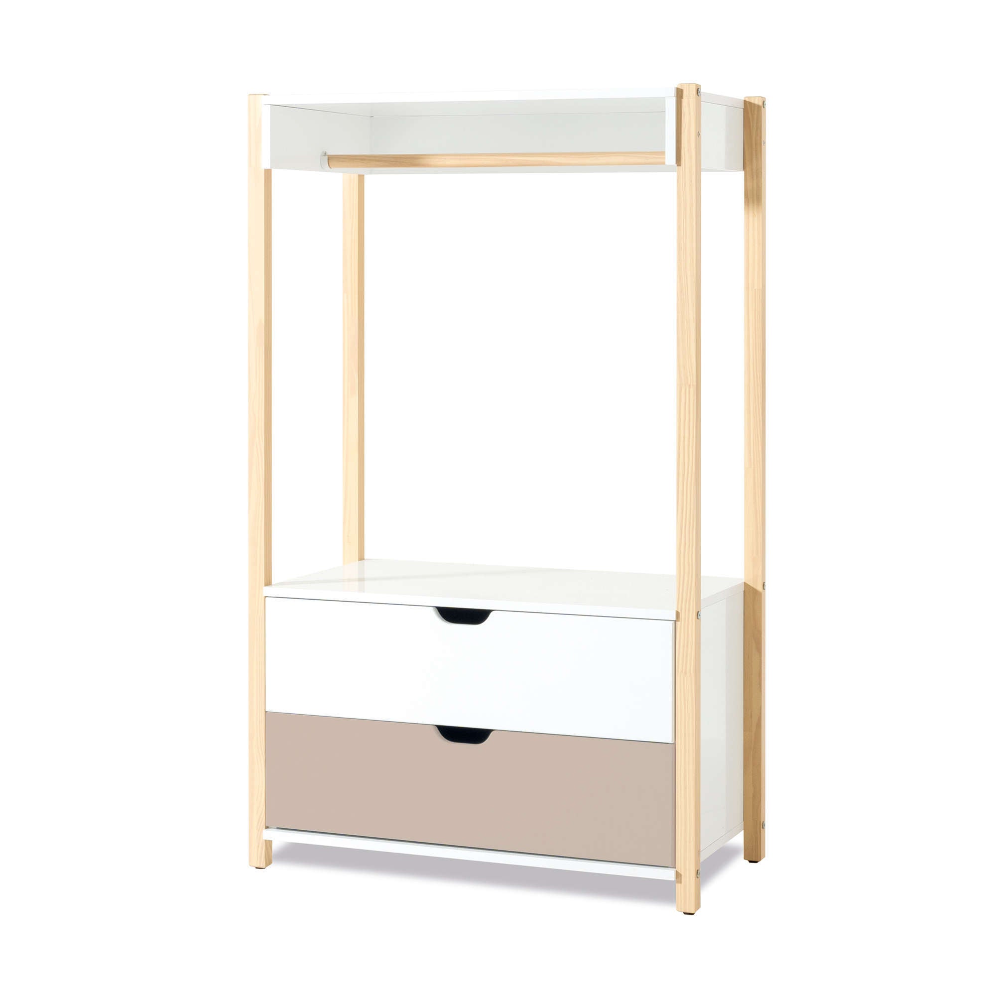 Armario infantil Montessori (con colgador y cajones) · Eden NW131