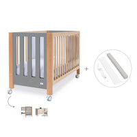 Cuna colecho 60x120 cm (5en1) madera/gris · Occa C166-M9558