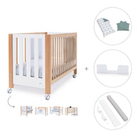 Cuna colecho 60x120 cm (5en1) madera/blanco · Occa C166-M9577