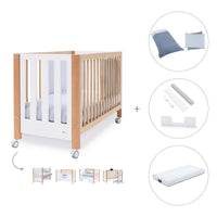 Cuna colecho 60x120 cm (5en1) madera/blanco · Occa C166-M9577