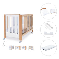 Cuna colecho 60x120 cm (5en1) madera/blanco · Occa C166-M9577