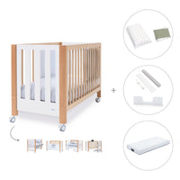 Cuna colecho 60x120 cm (5en1) madera/blanco · Occa C166-M9577