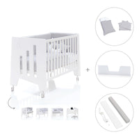 Cuna colecho madera blanca 60x120 cm (5en1) · Omni Due White C181D-M7700