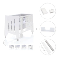 Cuna colecho madera blanca 60x120 cm (5en1) · Omni Due White C181D-M7700