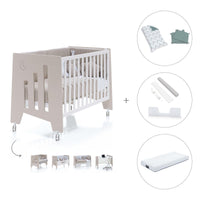 Cuna-escritorio 60x120 cm (2en1) beige · Omni Due Arena C181D-M7753