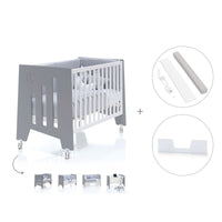 Cuna colecho 60x120 cm (5en1) blanco/antracita · Omni Due Antracita C181D-M7758