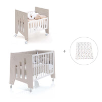 Minicuna 60x80 cm y cuna 60x120 cm (7en1) beige · Omni Tre Arena C181T-M7753