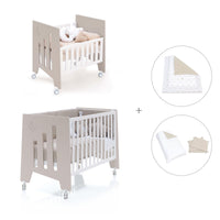 Minicuna 60x80 cm y cuna 60x120 cm (7en1) beige · Omni Tre Arena C181T-M7753
