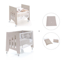 Minicuna 60x80 cm y cuna 60x120 cm (7en1) beige · Omni Tre Arena C181T-M7753
