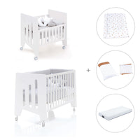 Minicuna 60x80 cm y cuna 60x120 cm (7en1) blanca · Omni Tre White C181T-M7700