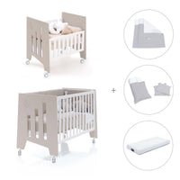 Minicuna 60x80 cm y cuna 60x120 cm (7en1) beige · Omni Tre Arena C181T-M7753