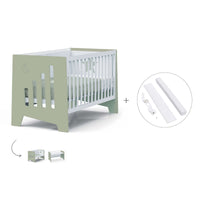 Cuna-escritorio 70x140 cm (2en1) verde-oliva · Omni XL C191-M7756