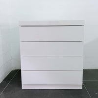 REACONDICIONADO - Mesita infantil con 4 cajones blanco brillo · QM418-2300E