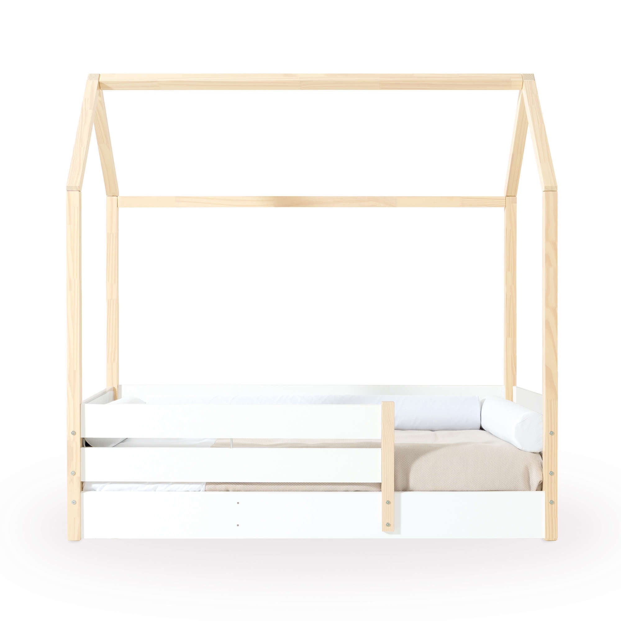 Cama Montessori 70x140 cm madera con cajón inferior · Sogni NB1400C
