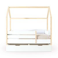 Cama Montessori 70x140 cm madera con cajón inferior · Sogni NB1400C