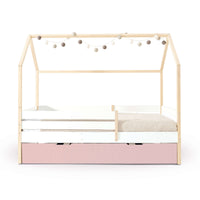 Cama Montessori 90x200 cm con cajón/cama nido en madera · Sogni XL NB2000