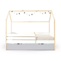 Cama Montessori 90x200 cm con cajón/cama nido en madera · Sogni XL NB2000