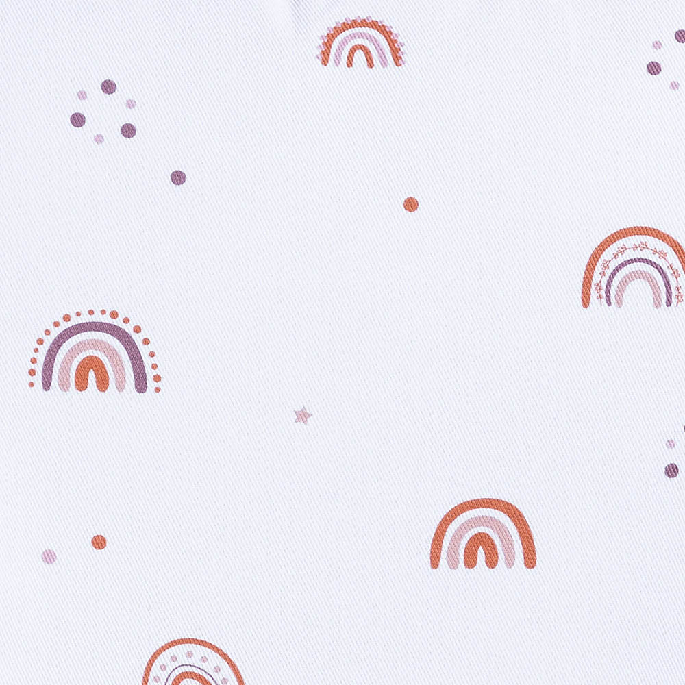 Nórdico minicuna 55x70 cm/60x80 cm arcoíris terracotta · Ariake 1304-123