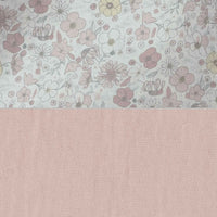Cesta almacenaje infantil redonda flores rosa · Liberty 614-132