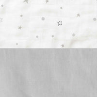 Cesta almacenaje infantil redonda gris con estrellitas · Delphin 614-134