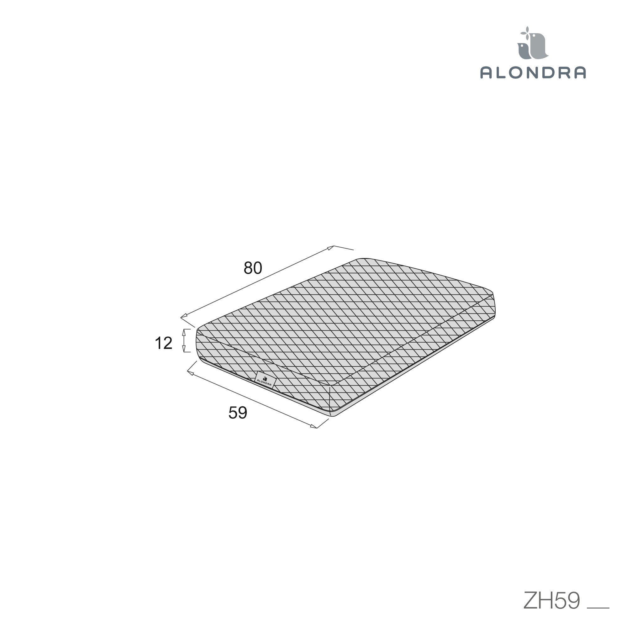 Colchón antiahogo para minicuna 60x80 cm · Gravity+ · ZH59-80