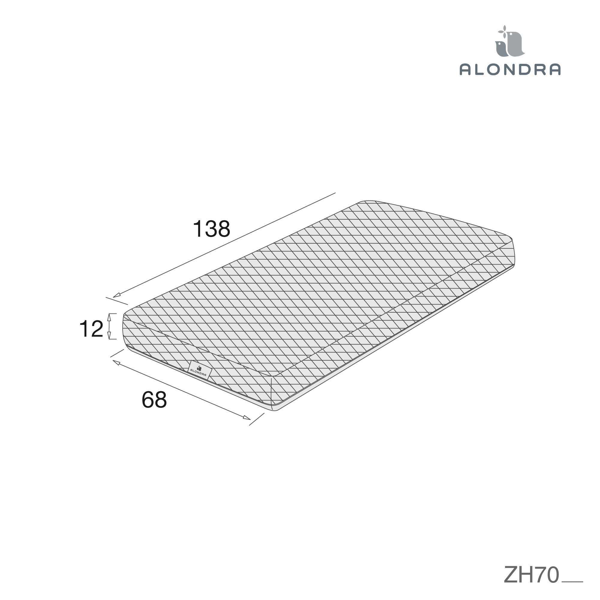 Colchón antiahogo para cuna bebé 70x140 cm · Gravity+ ZH70-140